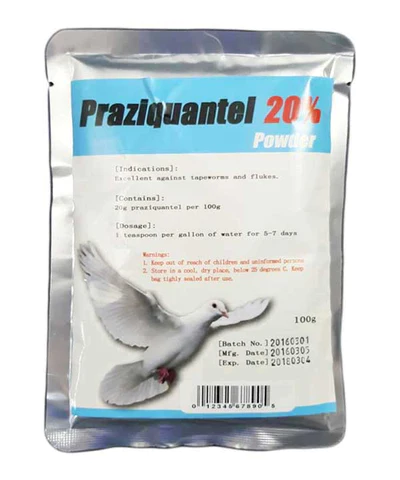 Generic Praziquantel 20% - Avian Wormer - Drinking water treatment - Avian Medication - Glamorous Gouldians