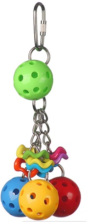 JIngle Berries - little colored waffle balls with bells - what fun - Cage Accessory - Toy