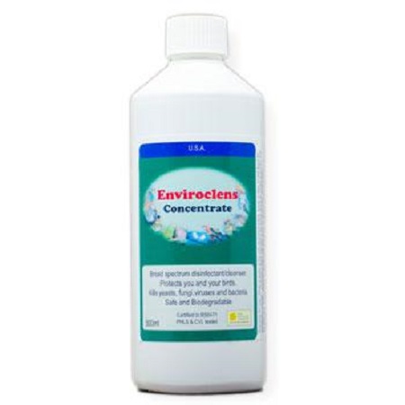 Birdcare Enviroclens 500ml - Biodegradable Disinfectant for Birds - Great Fresh Scent - Lady Gouldian Finch Supplies USA